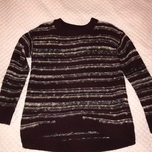 Calvin Klein maroon striped sweater